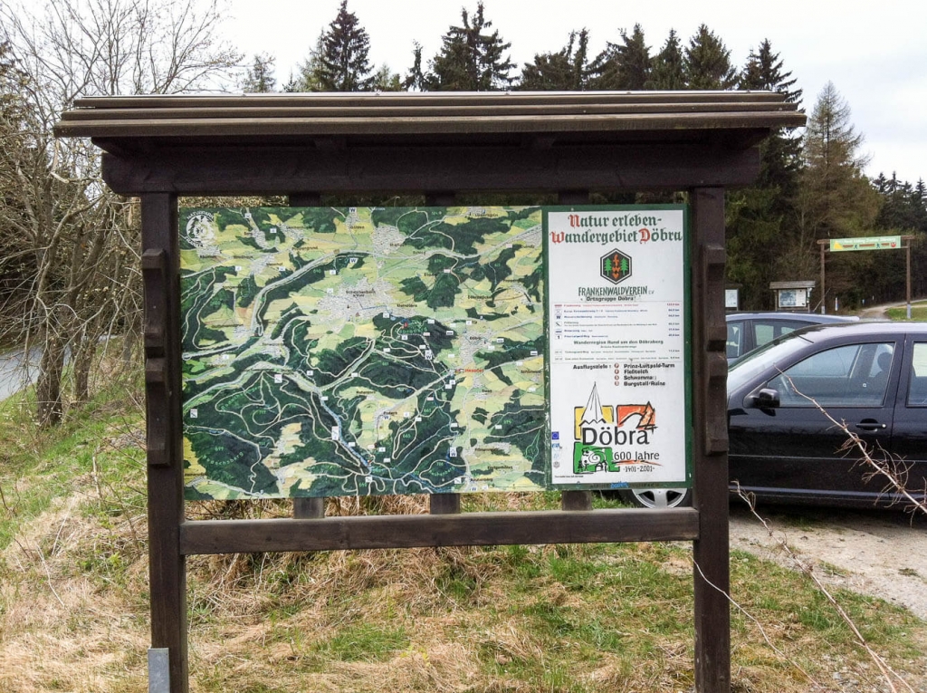 Nordic-Walking-Halbmarathon rund um den Döbraberg 2015: Landkarte